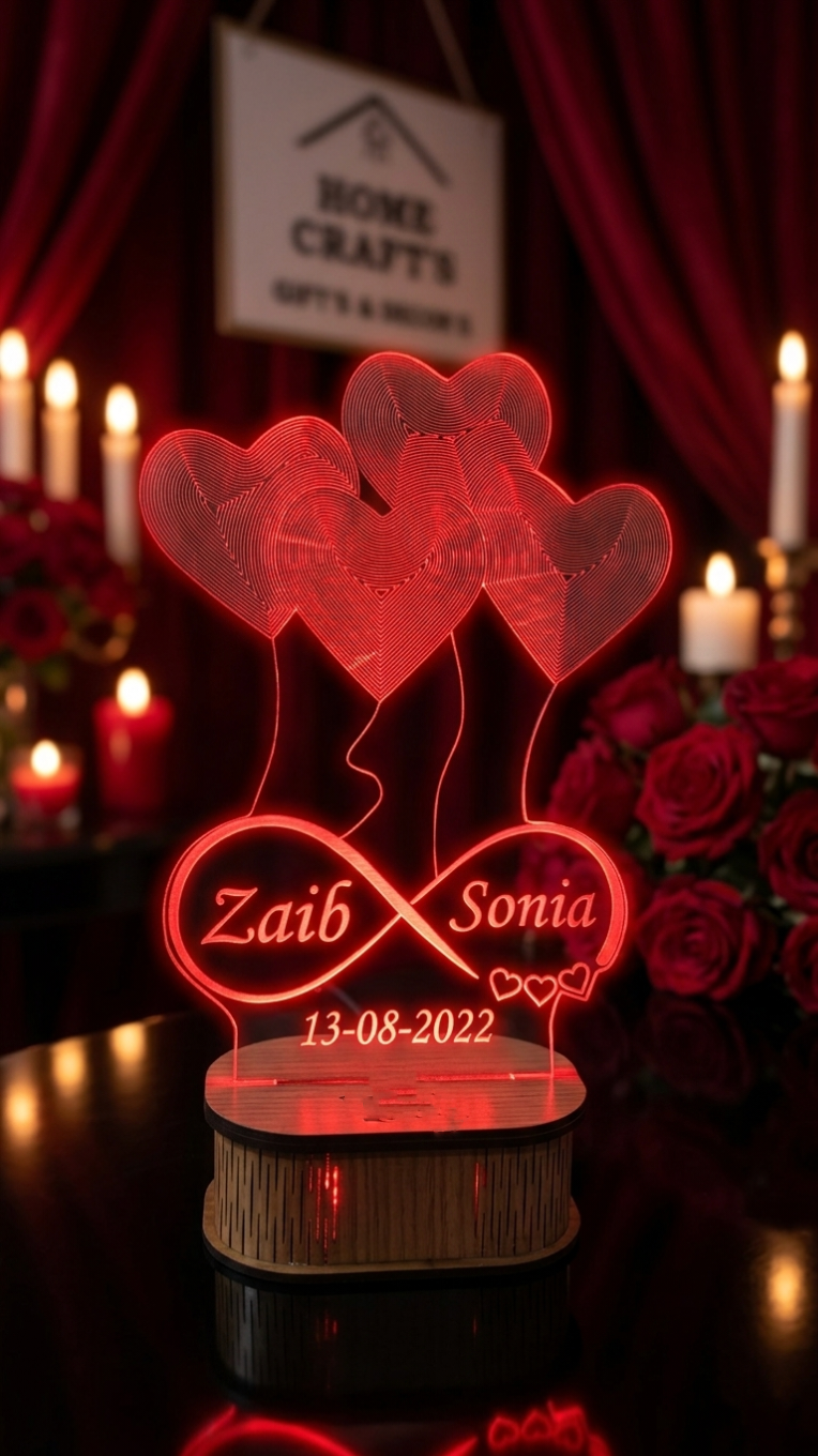 IMG_20260508_025254 4 Hearts Name Engraved LED Lamp - Image 1